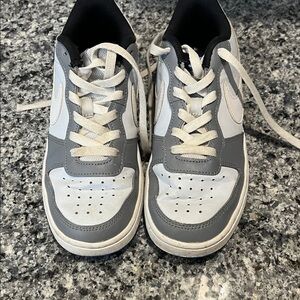 Nike Kids Gray and White Sneakers